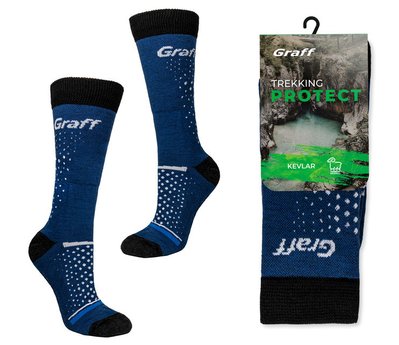 Шкарпетки утеплені з вовни меріноса Trekking Protect зимові - синій - 39-42 060 фото