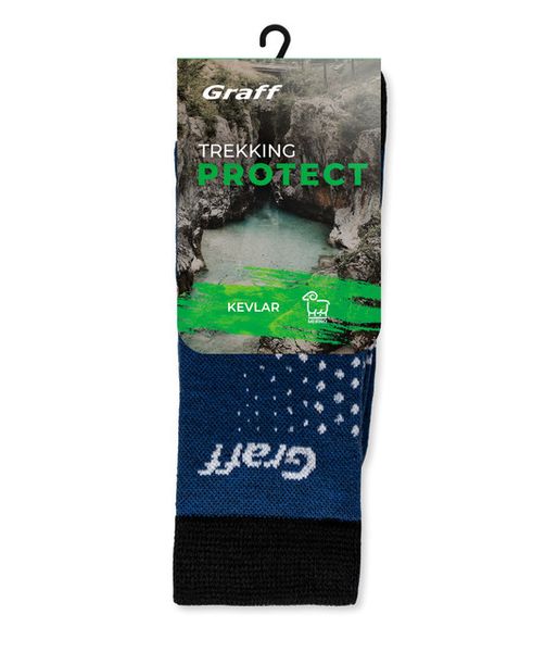Шкарпетки утеплені з вовни меріноса Trekking Protect зимові - синій - 39-42 060 фото