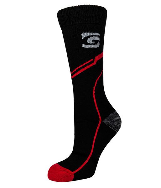 Шкарпетки термоактивні з вовни меріноса TREKKING EXTREME зимові - чорний/червоний - 39-42 061 фото