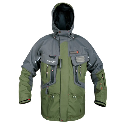 Куртка рибальська демісезонна- сіро-оливковий - 2XL  629-B фото
