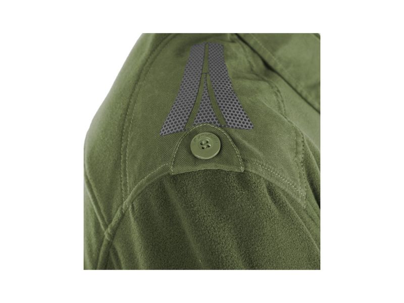 Флісова сорочка POLARON X-200 з накладками на плечі - оливковий - M 828-KO-P-1 фото
