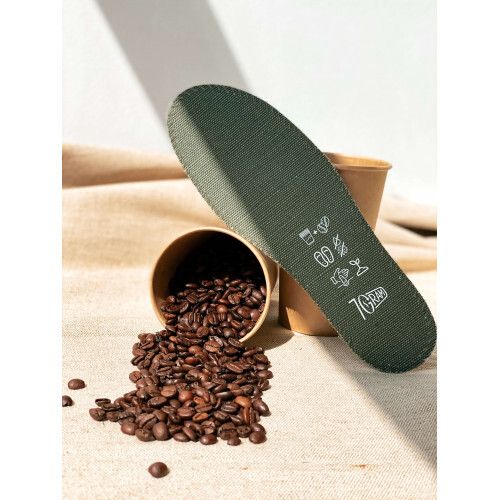 Устілки для взуття антибактеріальні з ароматом кави, Карпати (оливковий колір) - оливковий - 33 U1ol фото