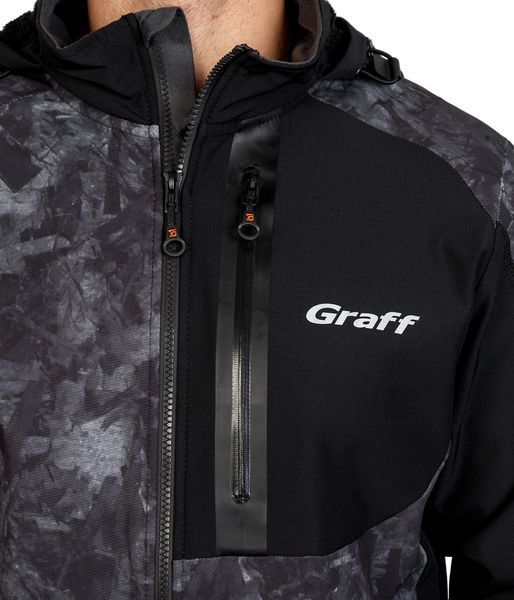 Костюм Softshell універсальний утепл.флісом - графіт/чорний - L - 176-182 561-S-8/761-S-1 фото