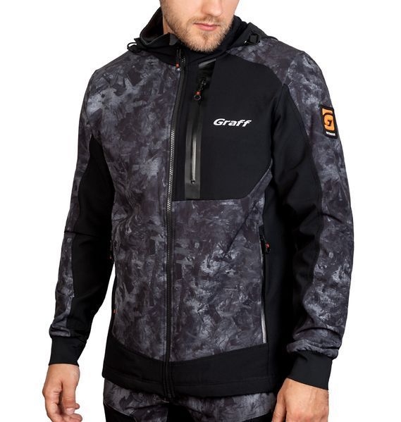 Костюм Softshell універсальний утепл.флісом - графіт/чорний - L - 176-182 561-S-8/761-S-1 фото