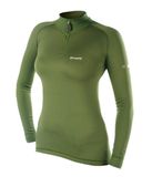 Термобілизна футболка-гольф з довг.рукавом жіноча Duo Skin 300 - оливковий - M 902-D фото