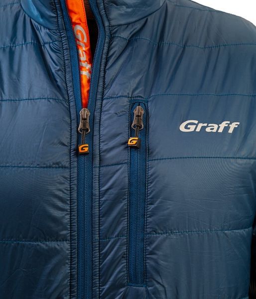 Куртка легка стьогана (і як середній шар взимку) - синій - M 644-o-1 фото