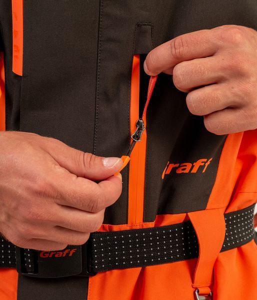 Комплект риболовний FLOAT GUARD (поплавок) зимовий до -15*С - оранжевий/сірий - XL - 176-182 215-OB-11 фото